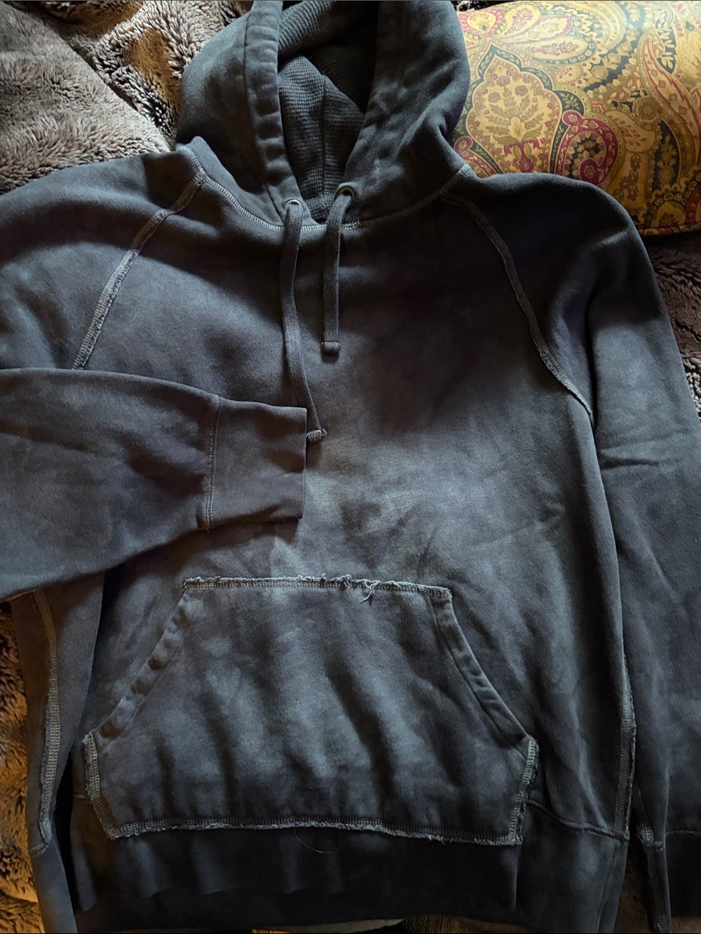 Joe Fresh Charcoal Hooded Pullover Sweatshirt